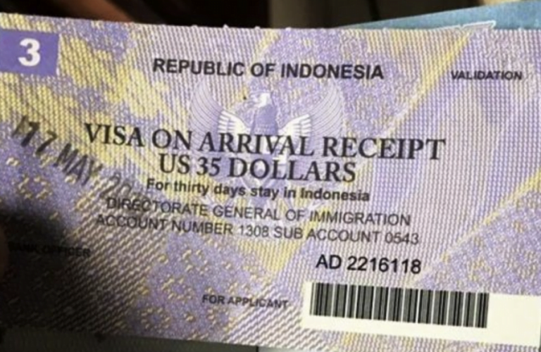 Visa On Arrival (VOA) Bali