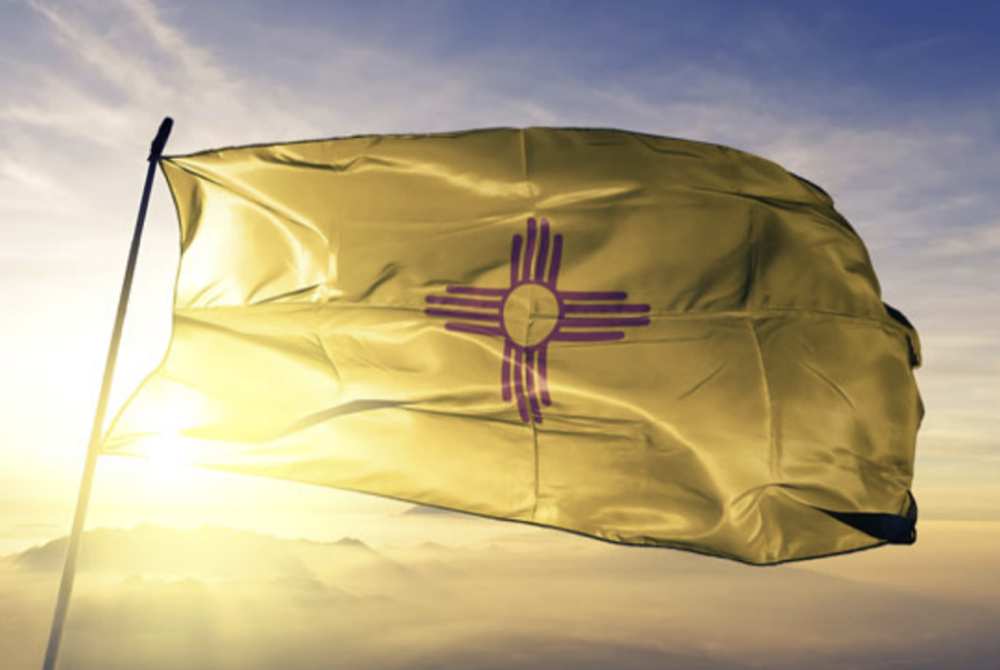 flag of the state of new mexico in the us