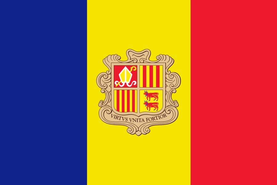 andorra, flag, national flag