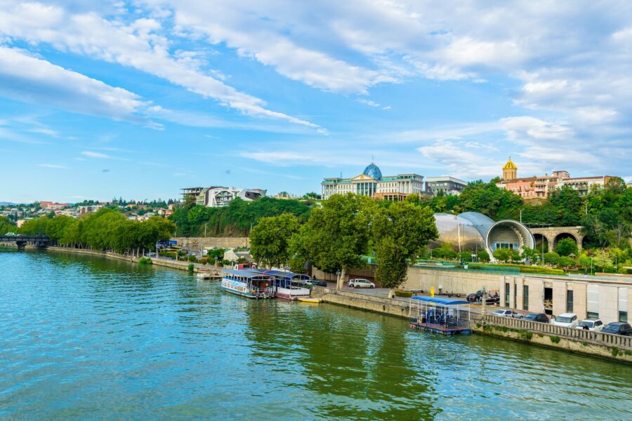 Green Trees Near the River