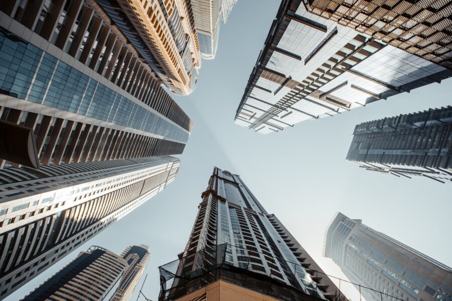 Low Angle Photography of High Rise Buildings