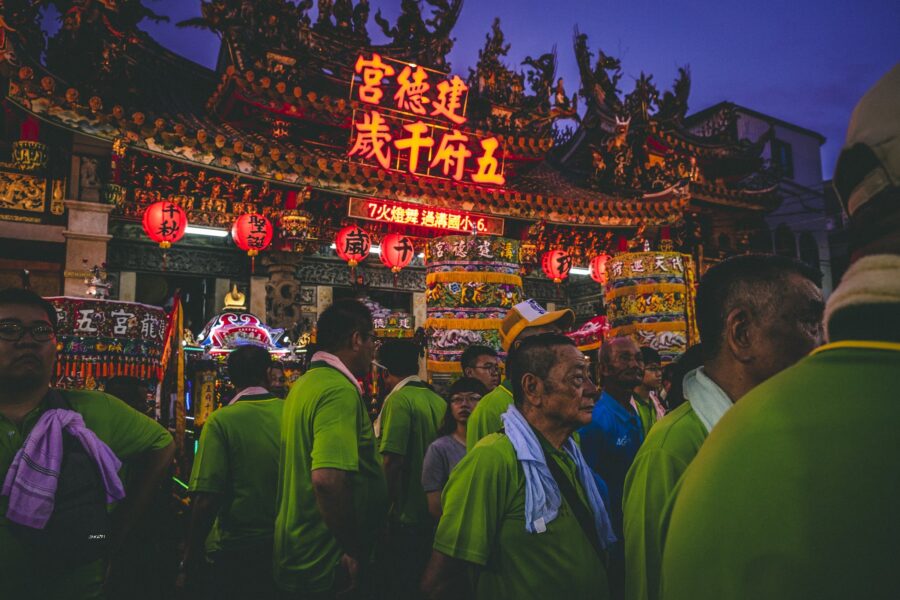 Parade of People Wearing Green Shirts