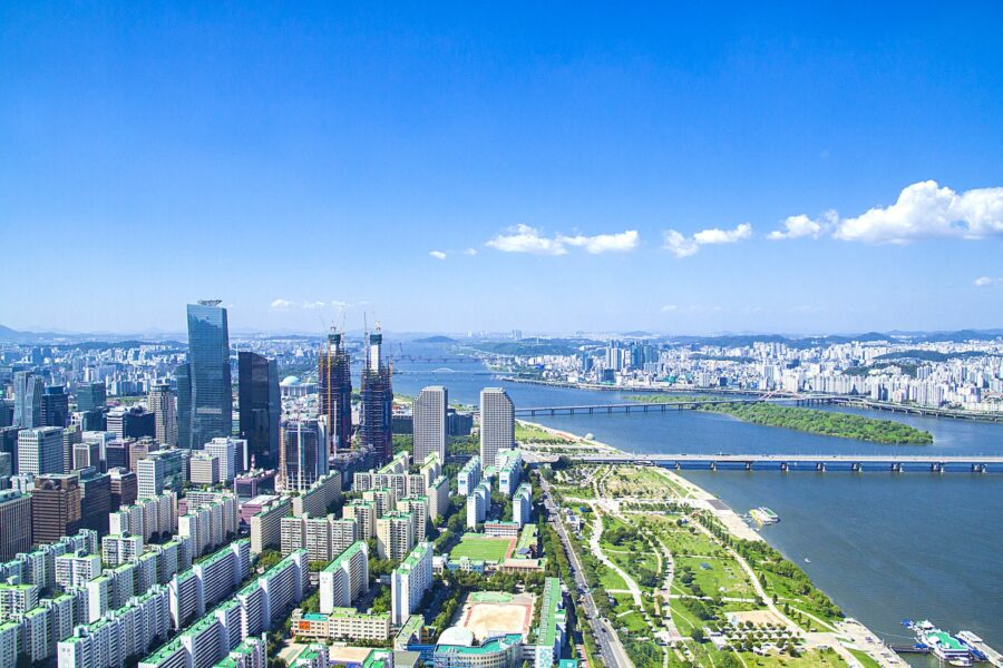 Photograph of a City in South Korea