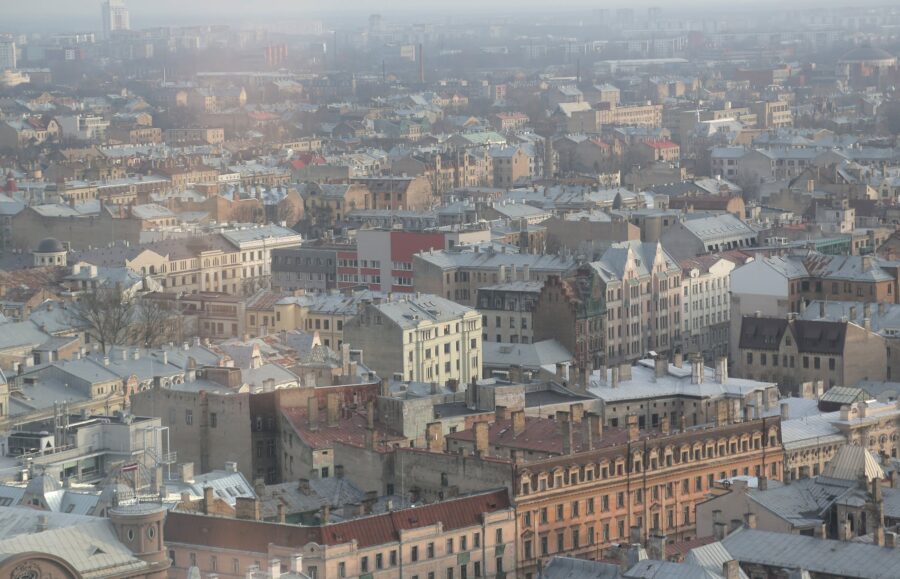 Picturesque view of Riga old town