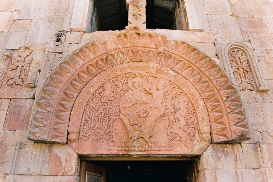 Relief Above the Entrance to Noravank, Armenian Monastery