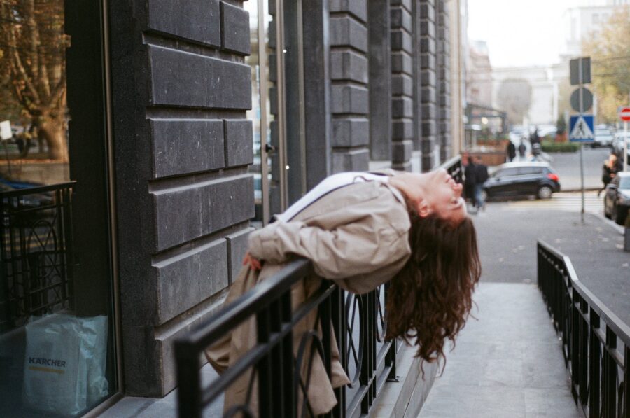 Street girl in Yerevan