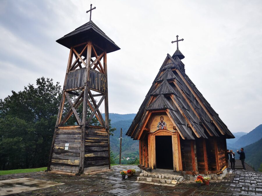 The St. Sava Church and Bell Tower in Mokra Gora, Serbia