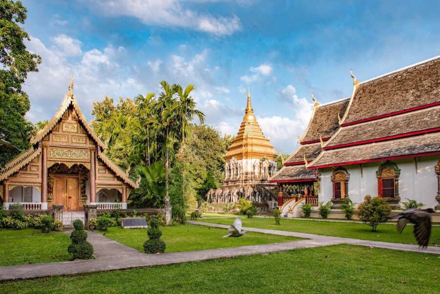 Wat Chiang Man in Summer