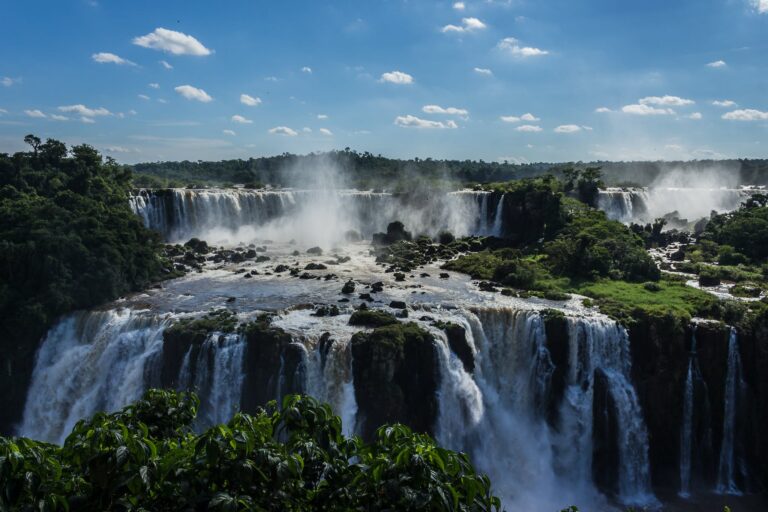 Waterfalls Under Blue Sky