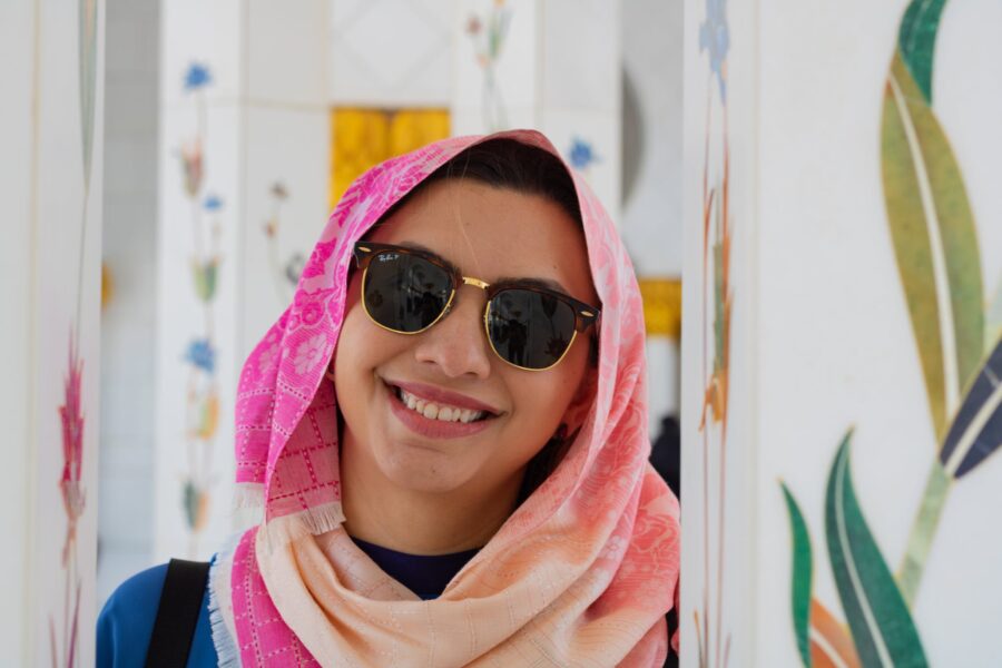 Woman Wearing Sunglasses