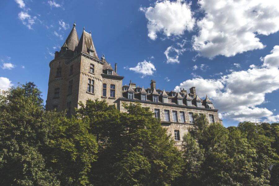 The Durbuy Castle in Luxembourg, Belgium