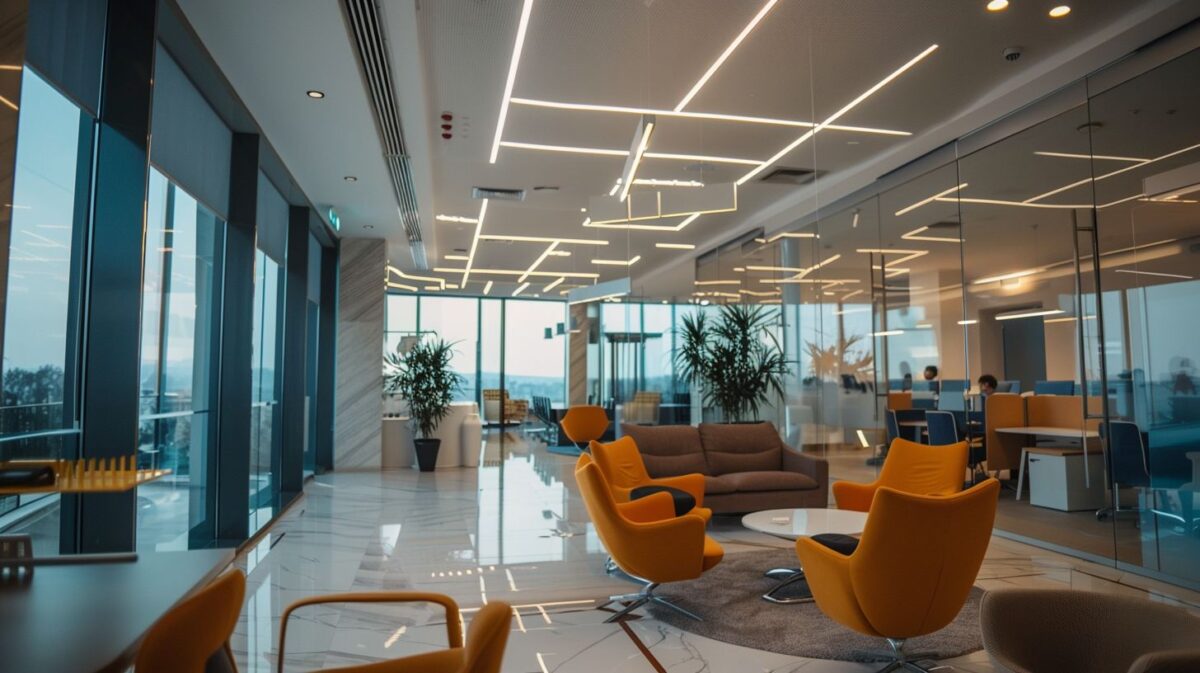 A modern office in Croatia displaying business resources and support organizations.