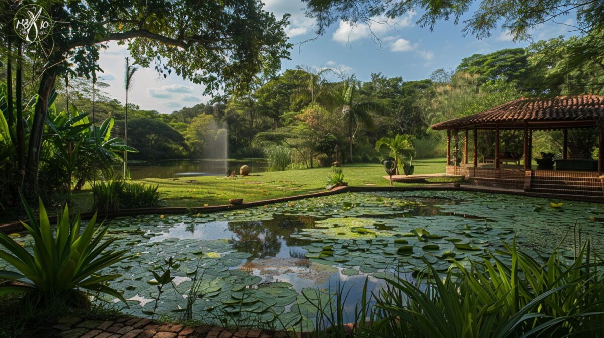 The lush green landscape of Paraguay captured in wide-angle photography.
