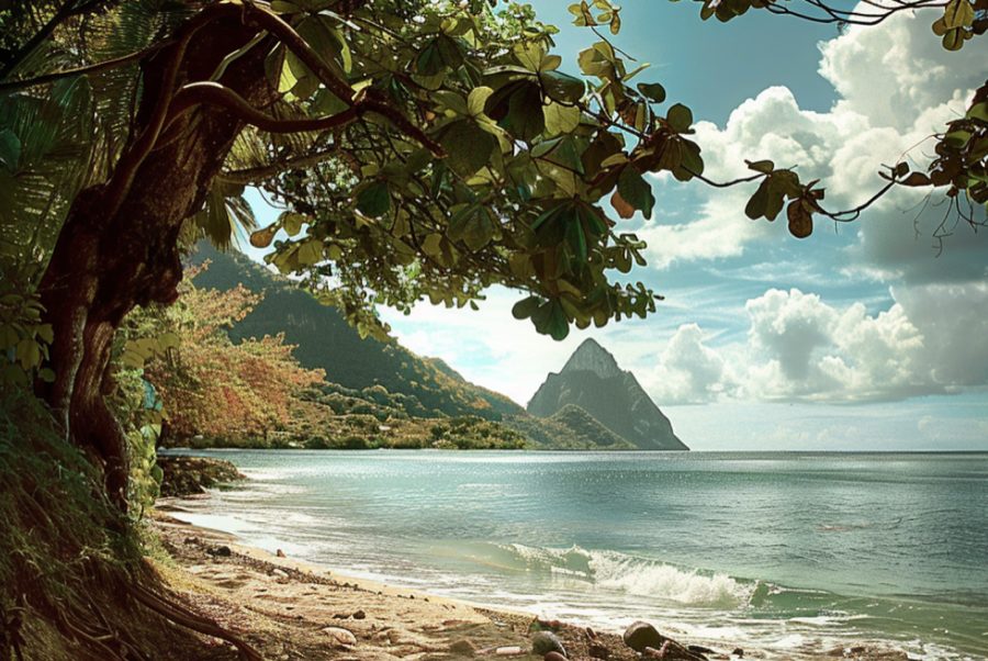 amazing beach lifestye in saint lucia