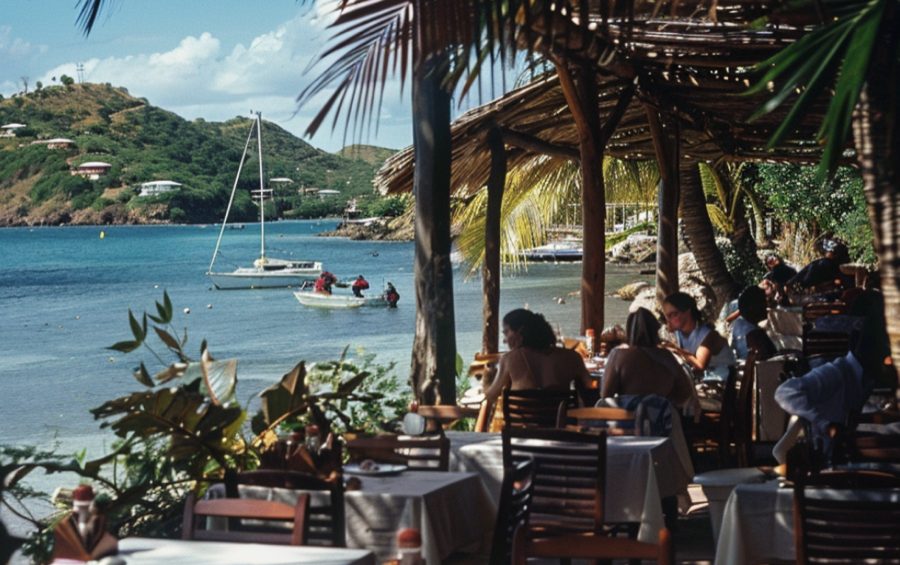 eating out in a restaurant in antigua and barbuda